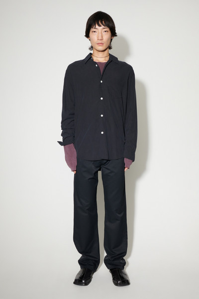 Our Legacy Initial Shirt Black Fine Silk outlook