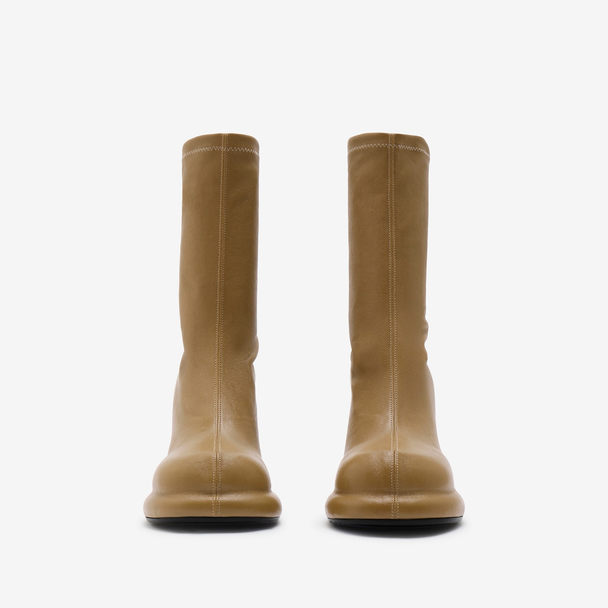 Leather Pillar Low Boots - 3