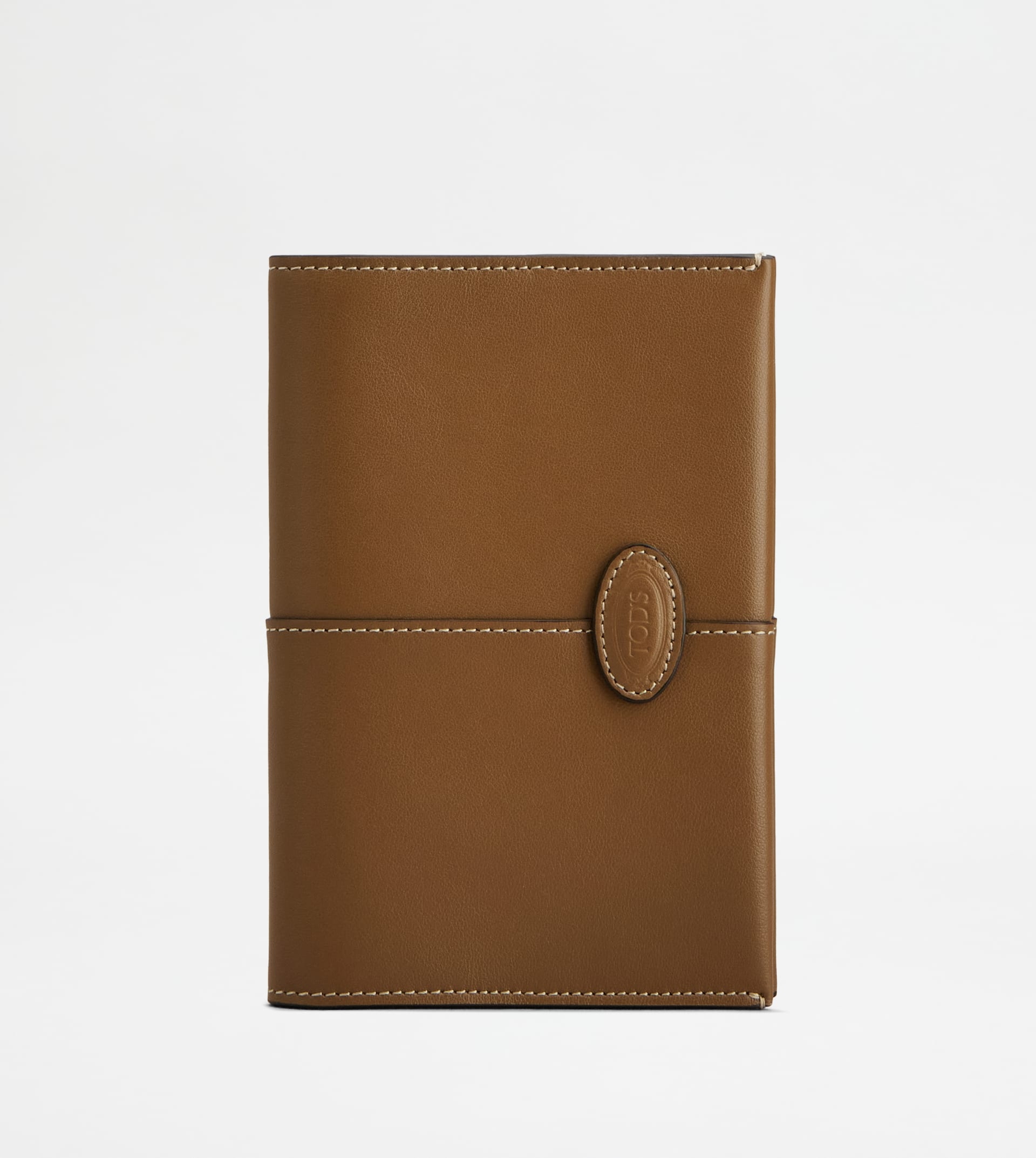 PASSPORT HOLDER IN LEATHER - BROWN - 1