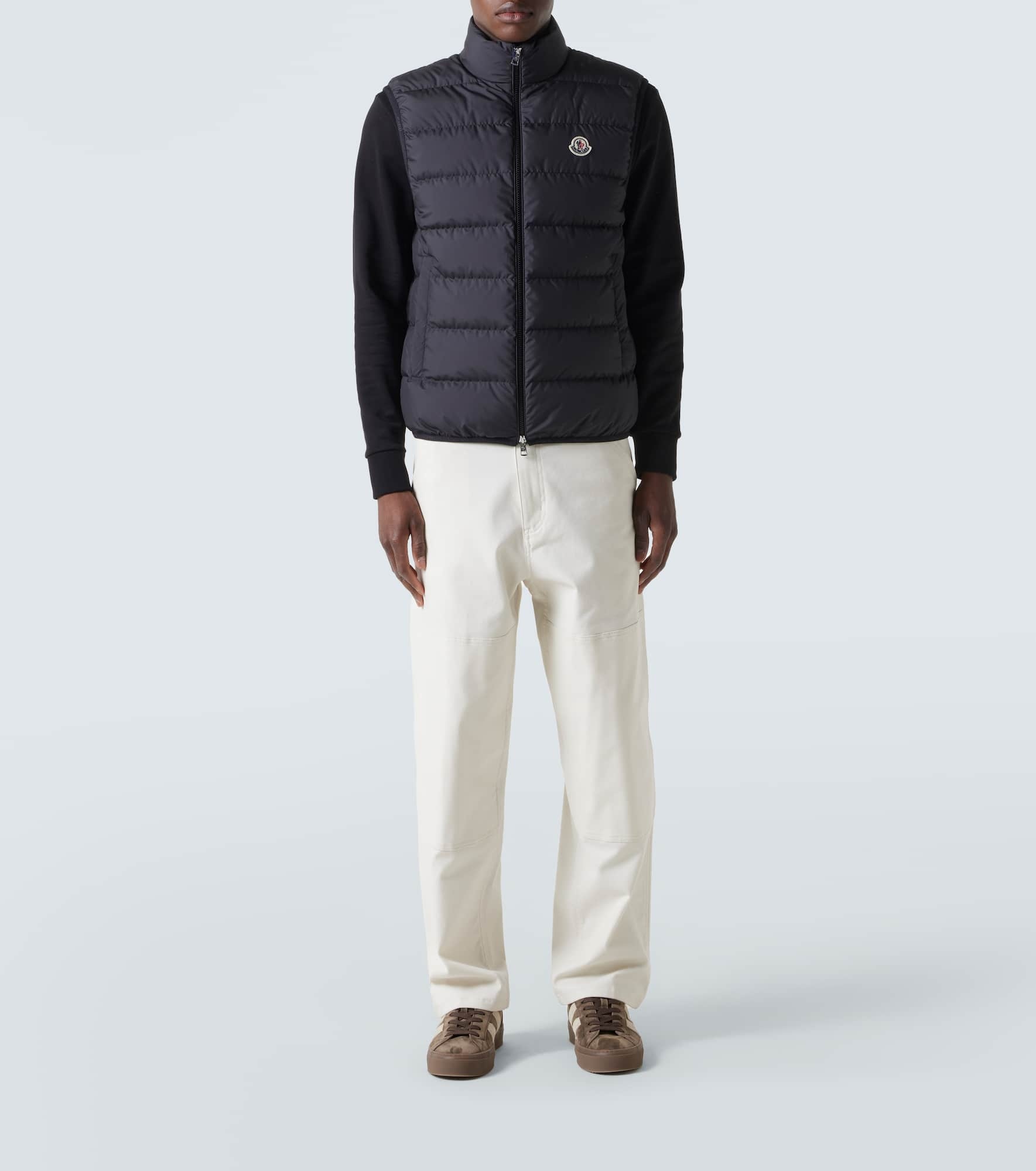 Contrin quilted down vest - 2