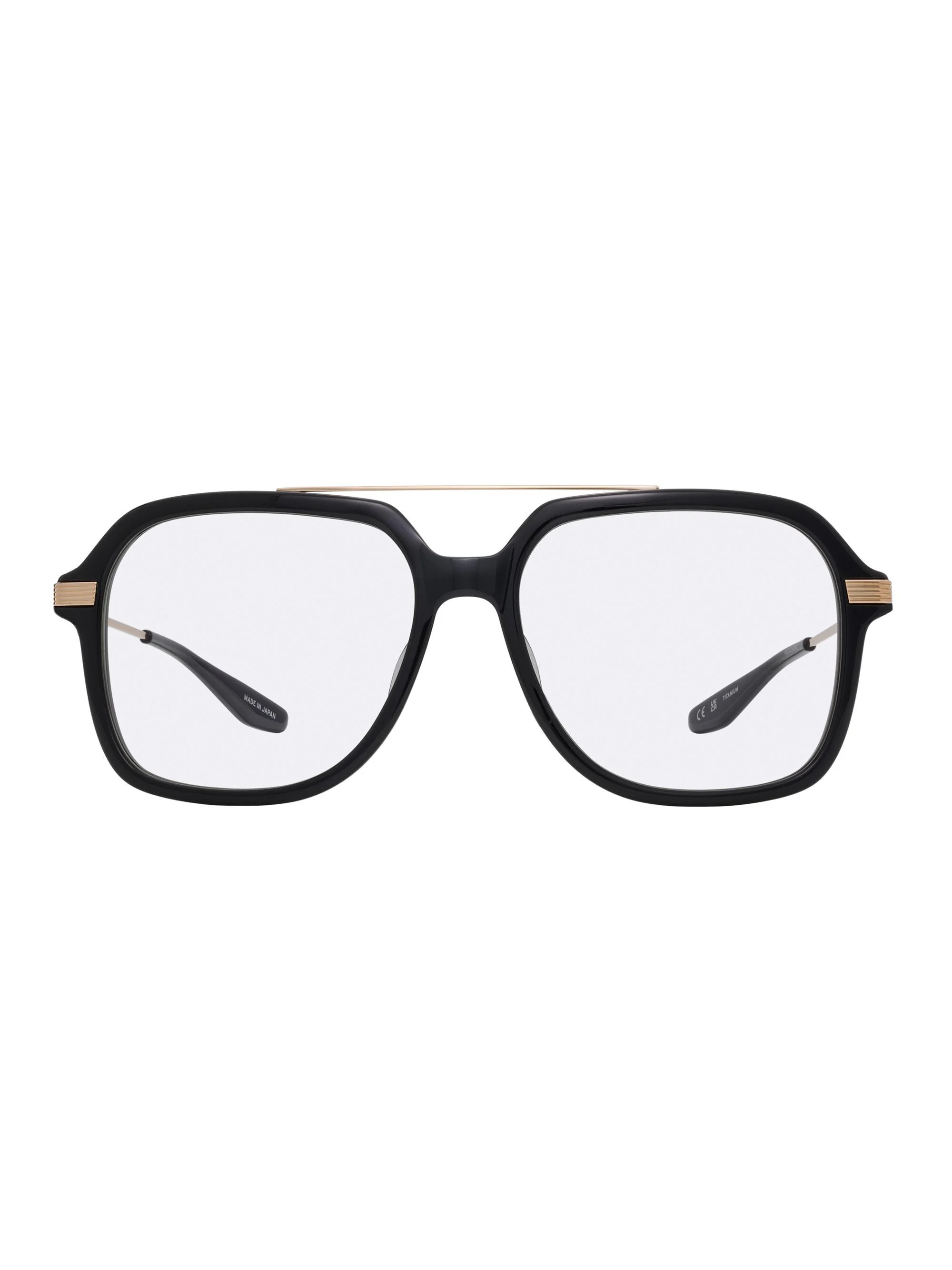 Men's D. Ellis 56MM Navigator Sunglasses - Black Gold Shadow - 1
