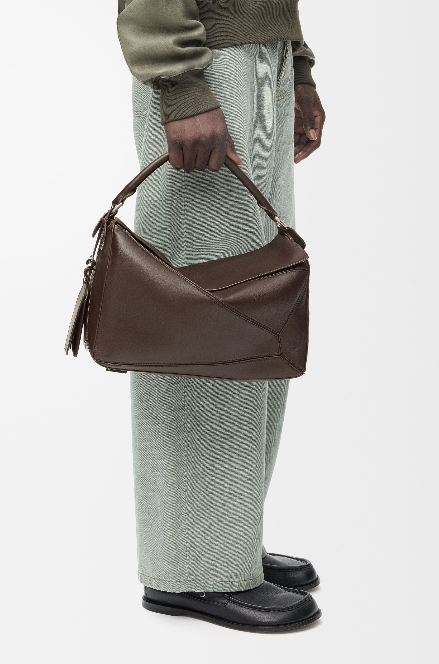 Large Featherlight Puzzle bag in nappa lambskin - 3