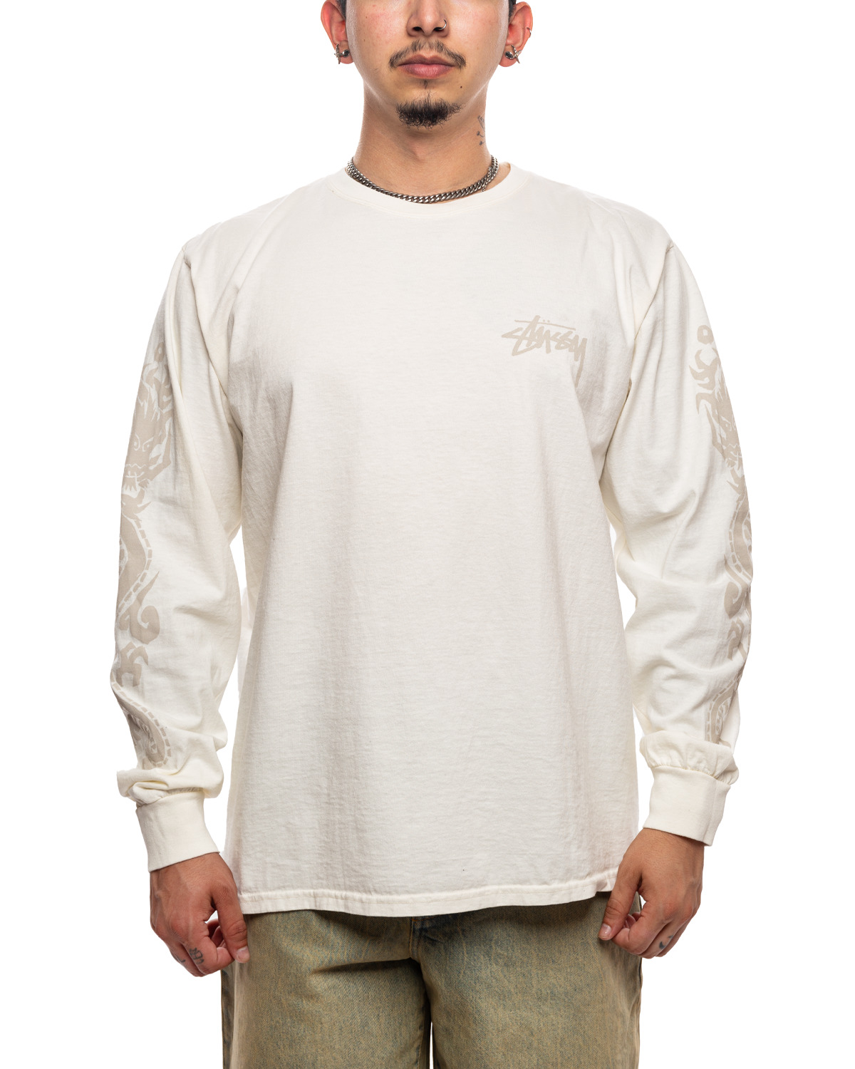 Dragons Pigment Dyed LS Tee 'Natural' - 1