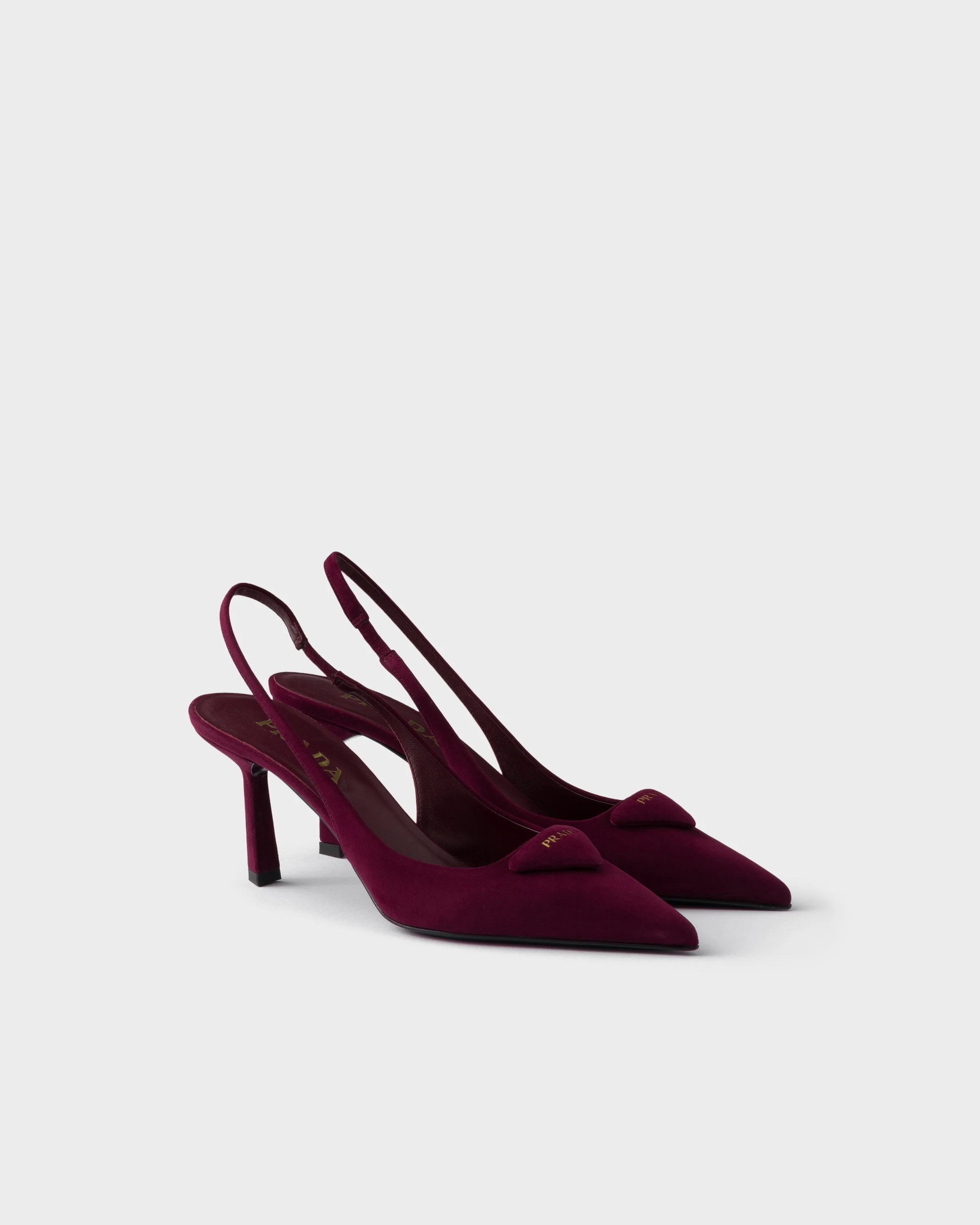 Suede slingback pumps - 1