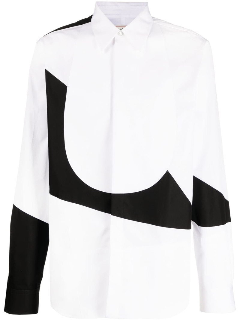 geometric-pattern cotton shirt 1