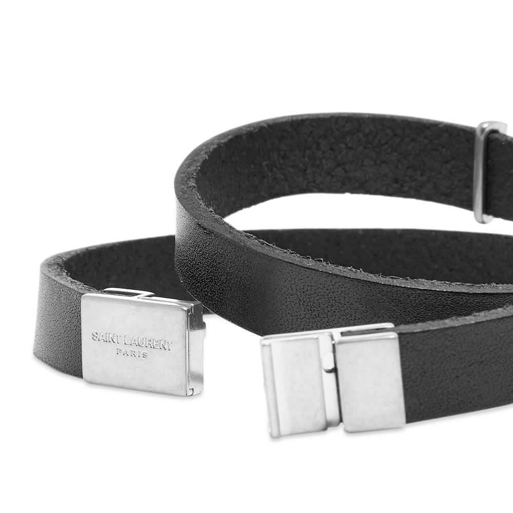 Saint Laurent YSL Logo Double Wrap Bracelet - 2