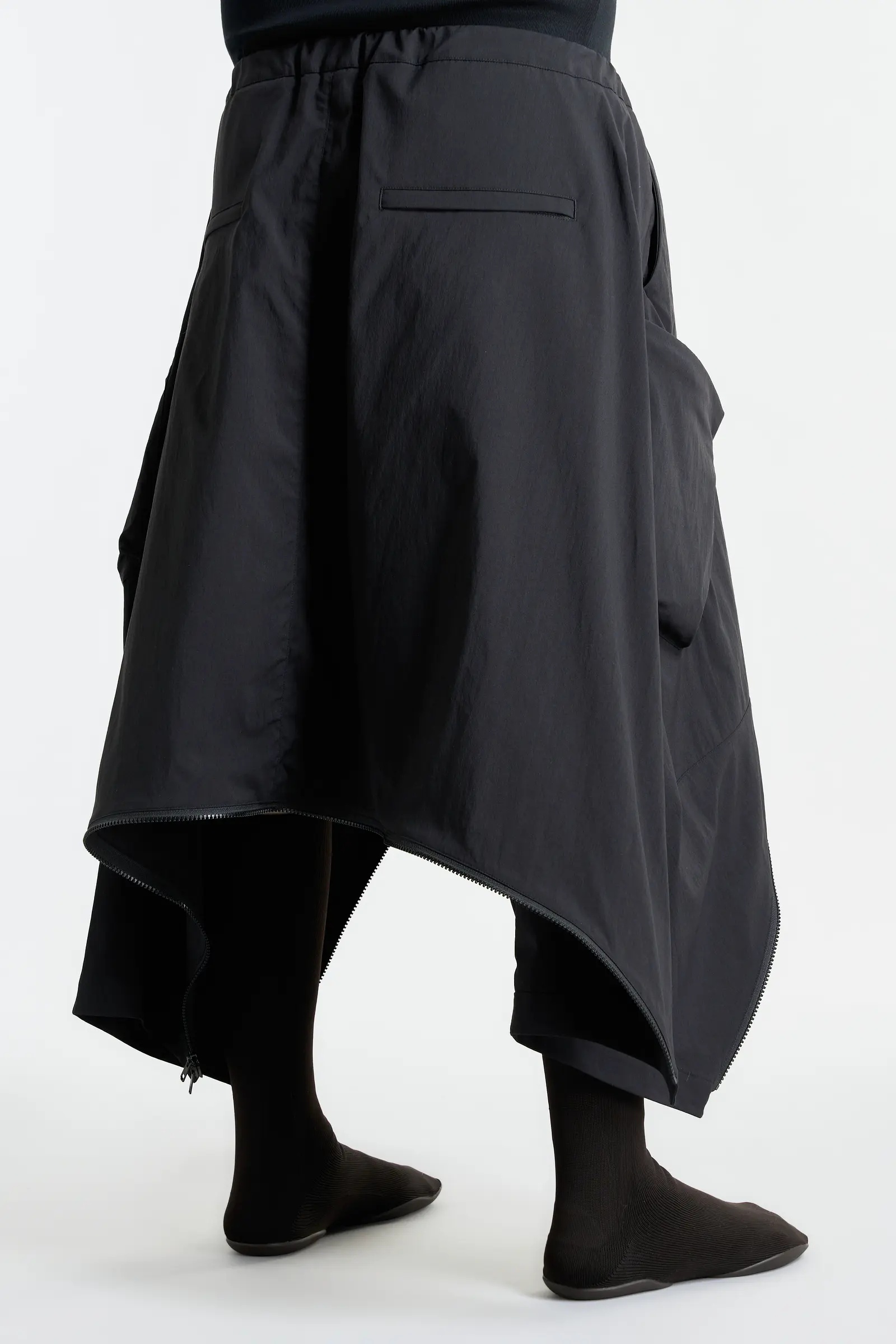 SK30-M Nylon Stretch Convert Cargo Skirt Black - 18
