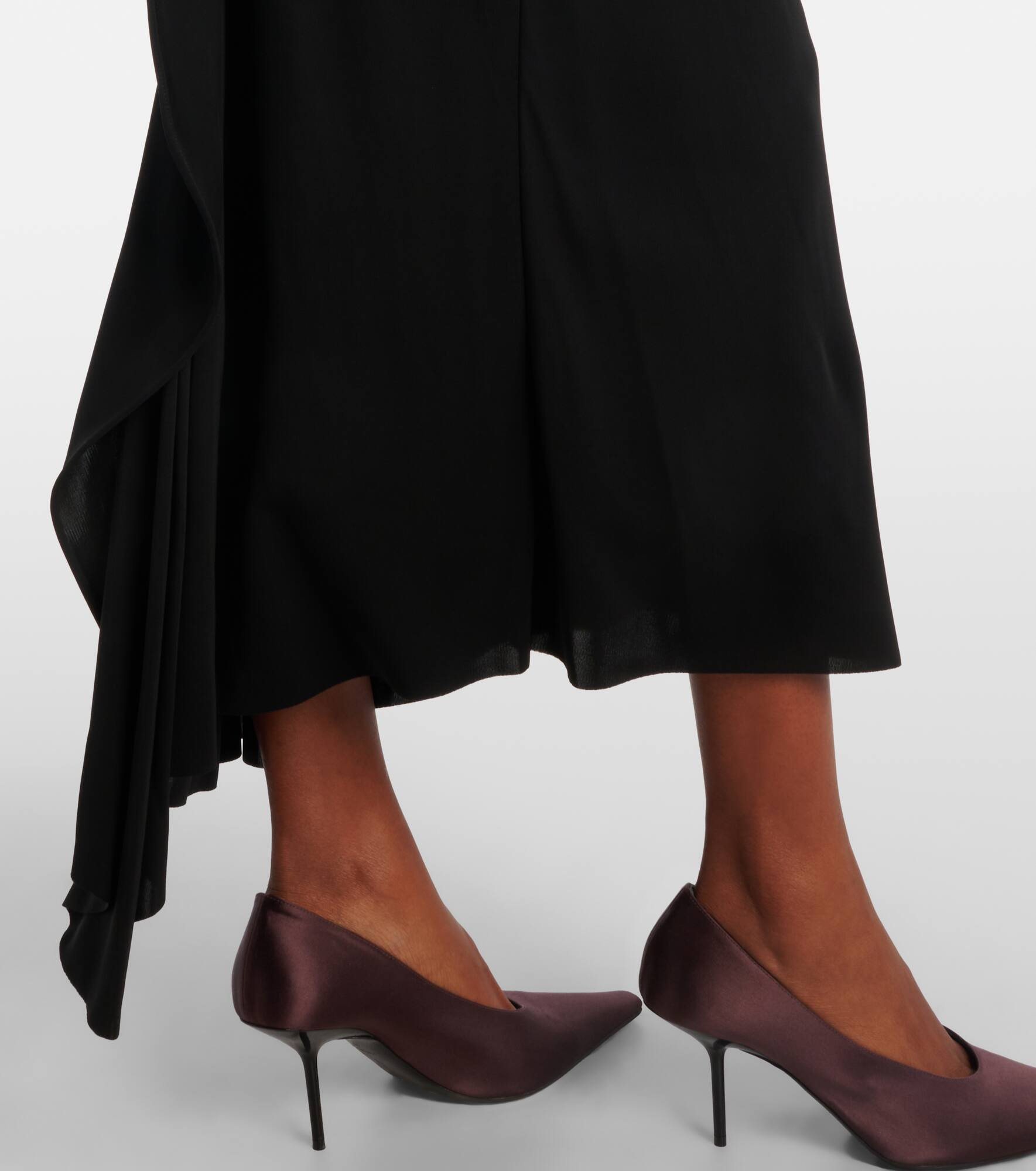Draped jersey maxi dress - 6
