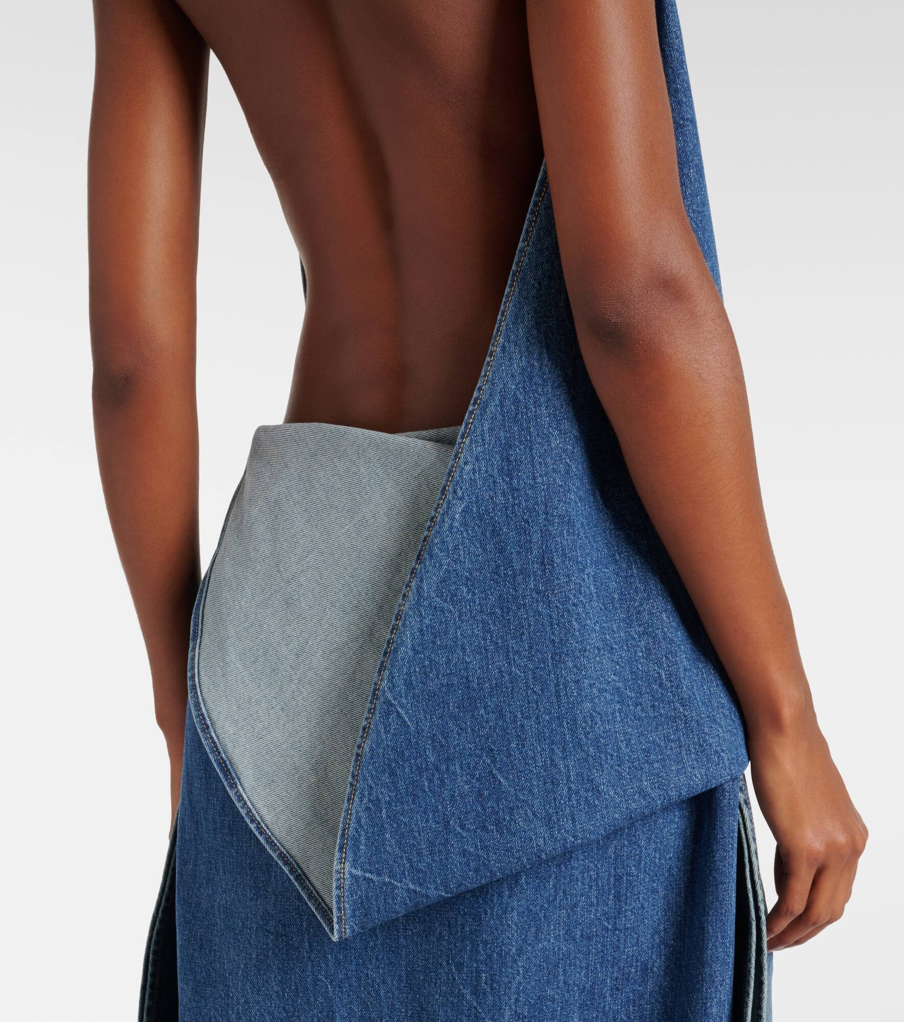 Caped denim top - 6