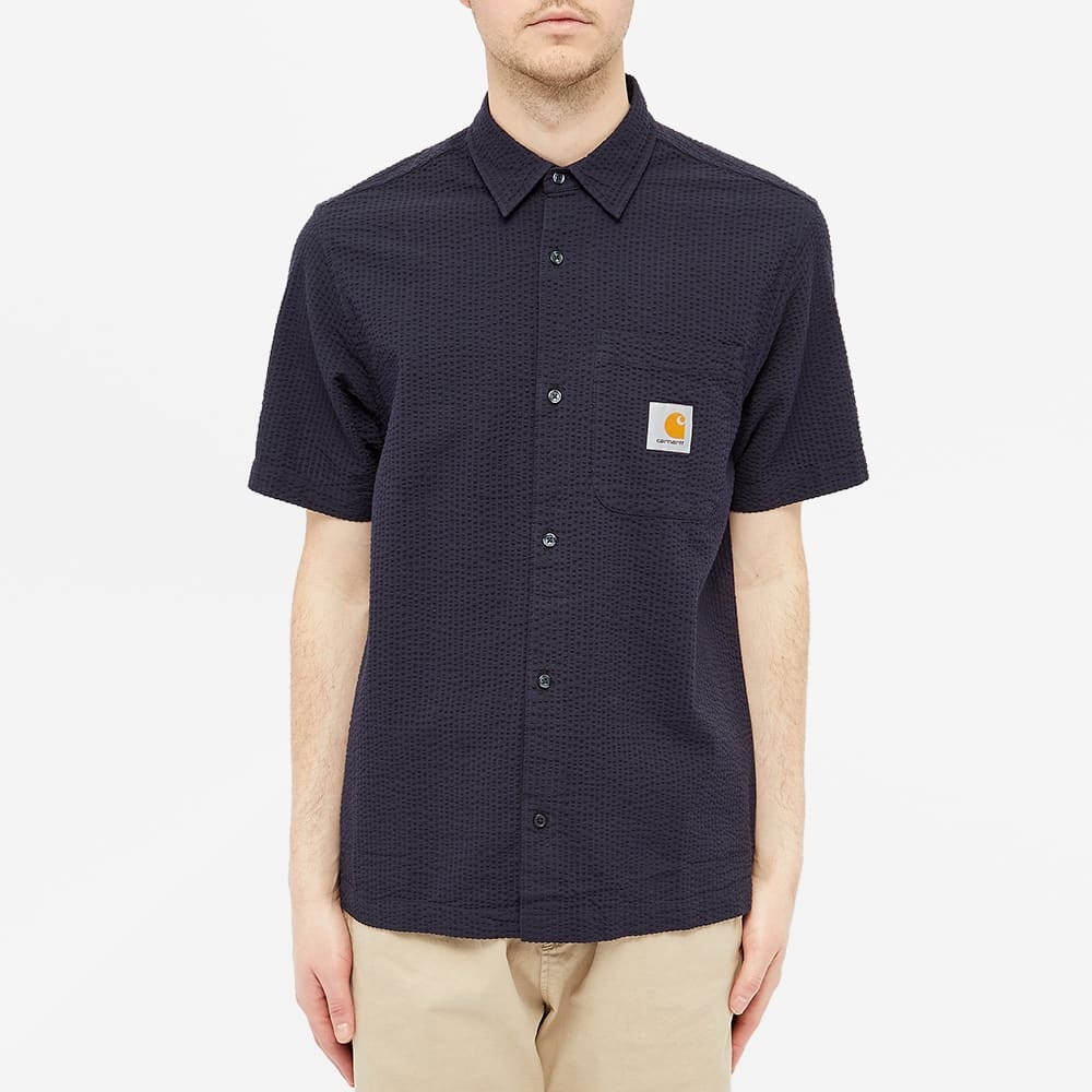 Carhartt WIP Short Sleeve Southfield Seersucker Shirt - 3