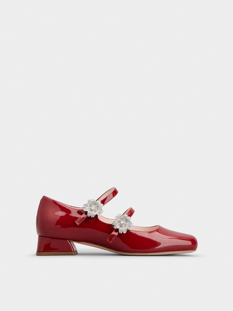 Bouquet Strass Babies Ballerinas in Patent Leather 1