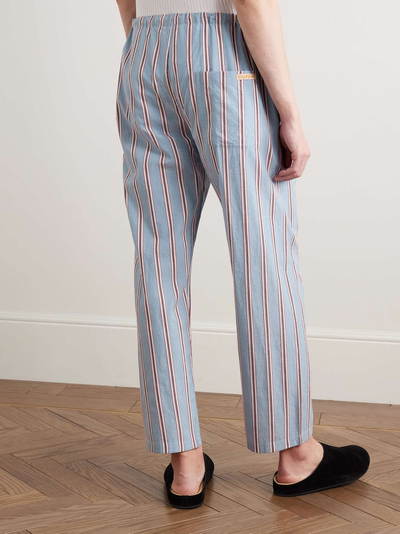 Regatta Straight-Leg Striped Cotton-Voile Drawstring Trousers 4