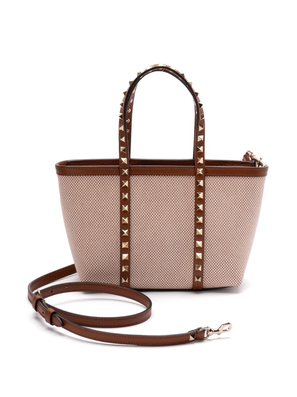 check-pattern tote bag - 2