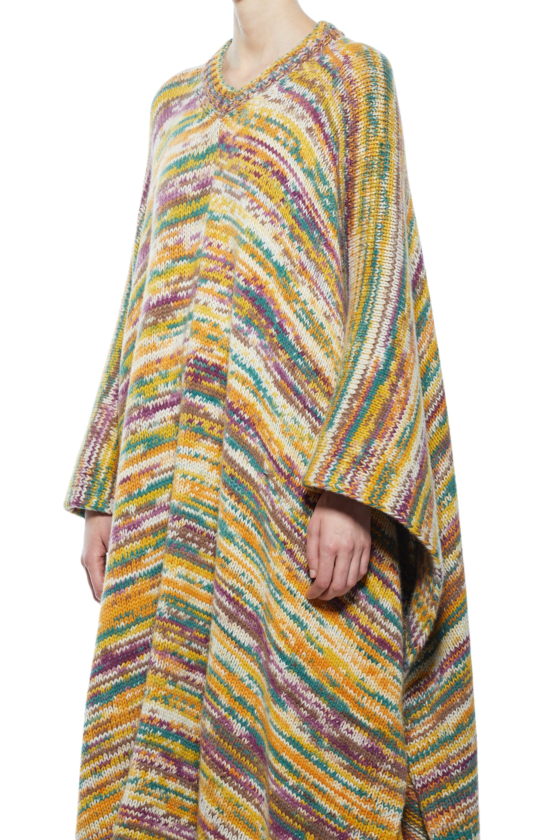Lopez Poncho in Aran Cashmere - 4