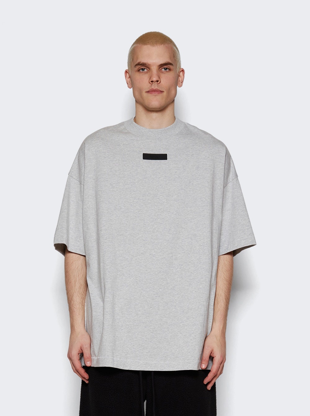 Crew Neck Tee Light Heather Grey - 3