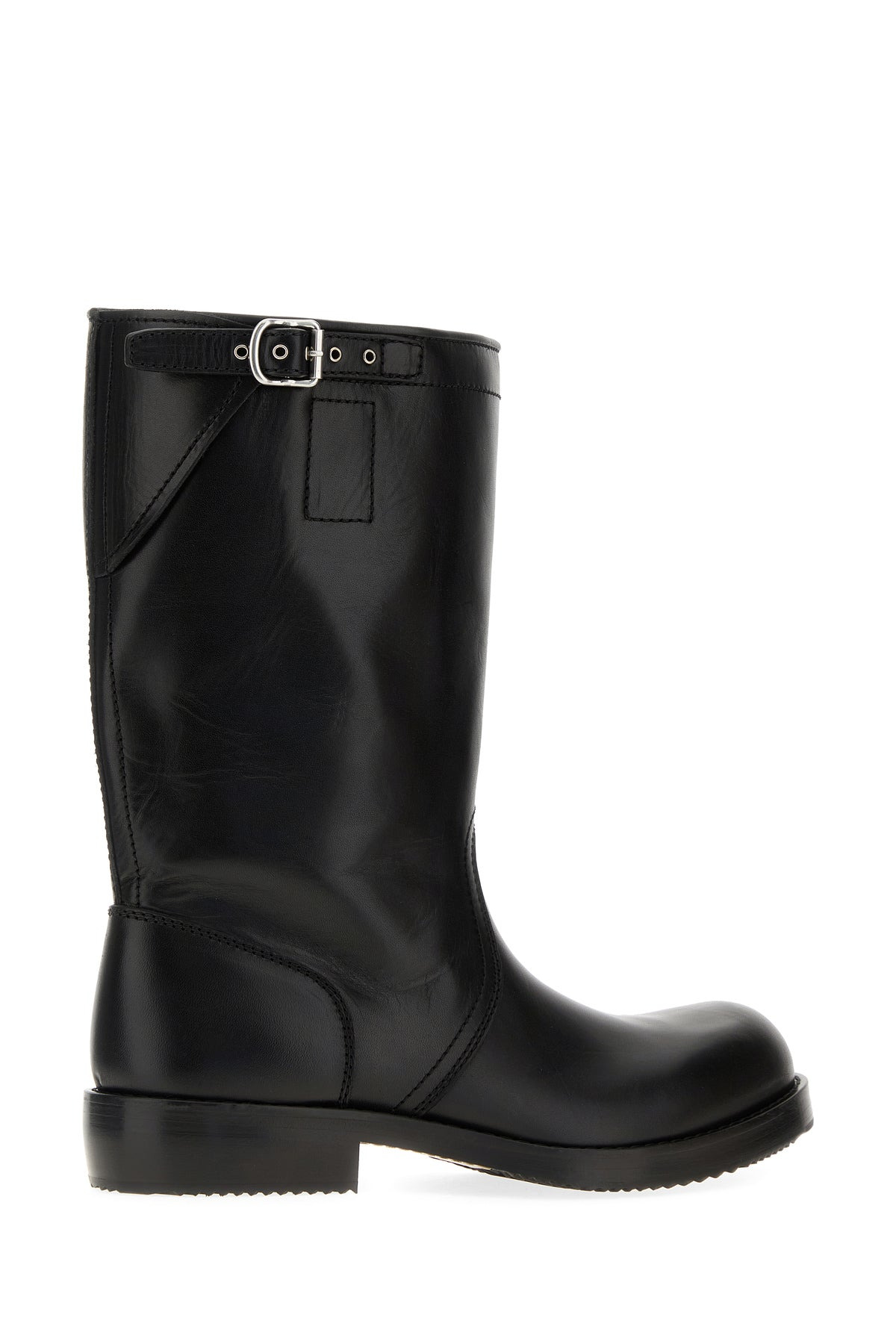 Black leather boots - 3