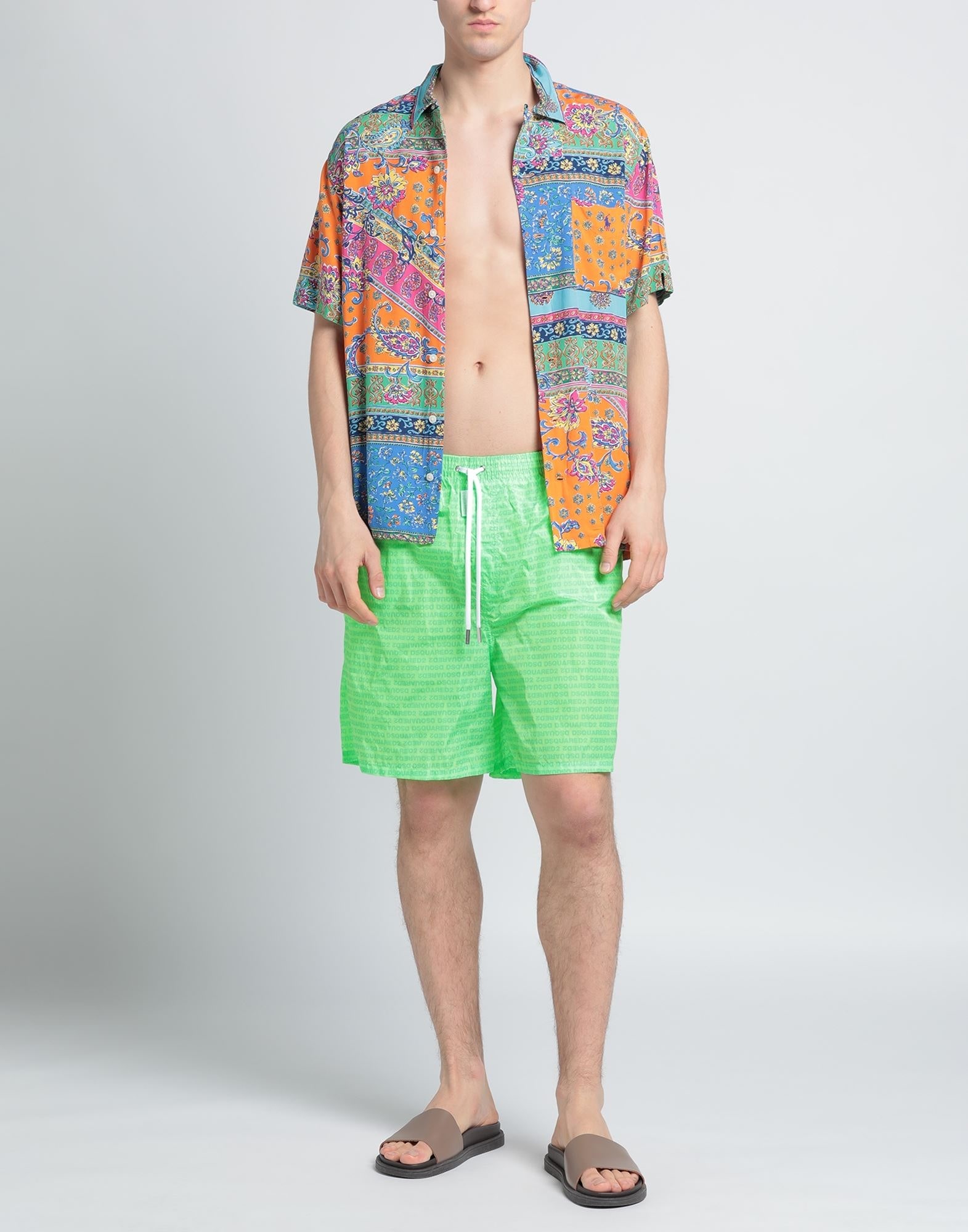 Acid green Men's Swim Shorts - 2