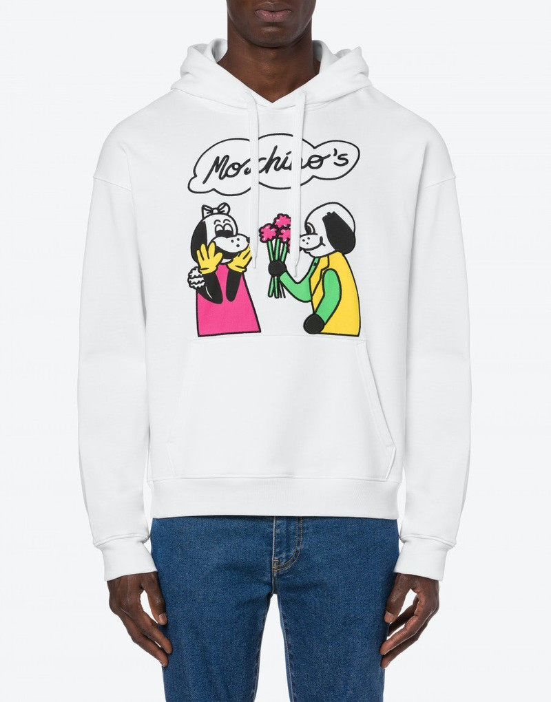 Moschino MOSCHINO COMICS CHARACTERS ORGANIC COTTON SWEATSHIRT outlook