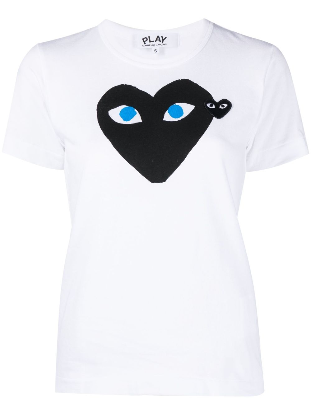 heart-print cotton T-shirt - 1