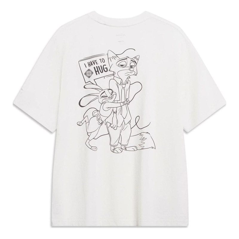Li-Ning Li-Ning x Disney Zootopia Graphic T-shirt 'White' AHST269-1 outlook