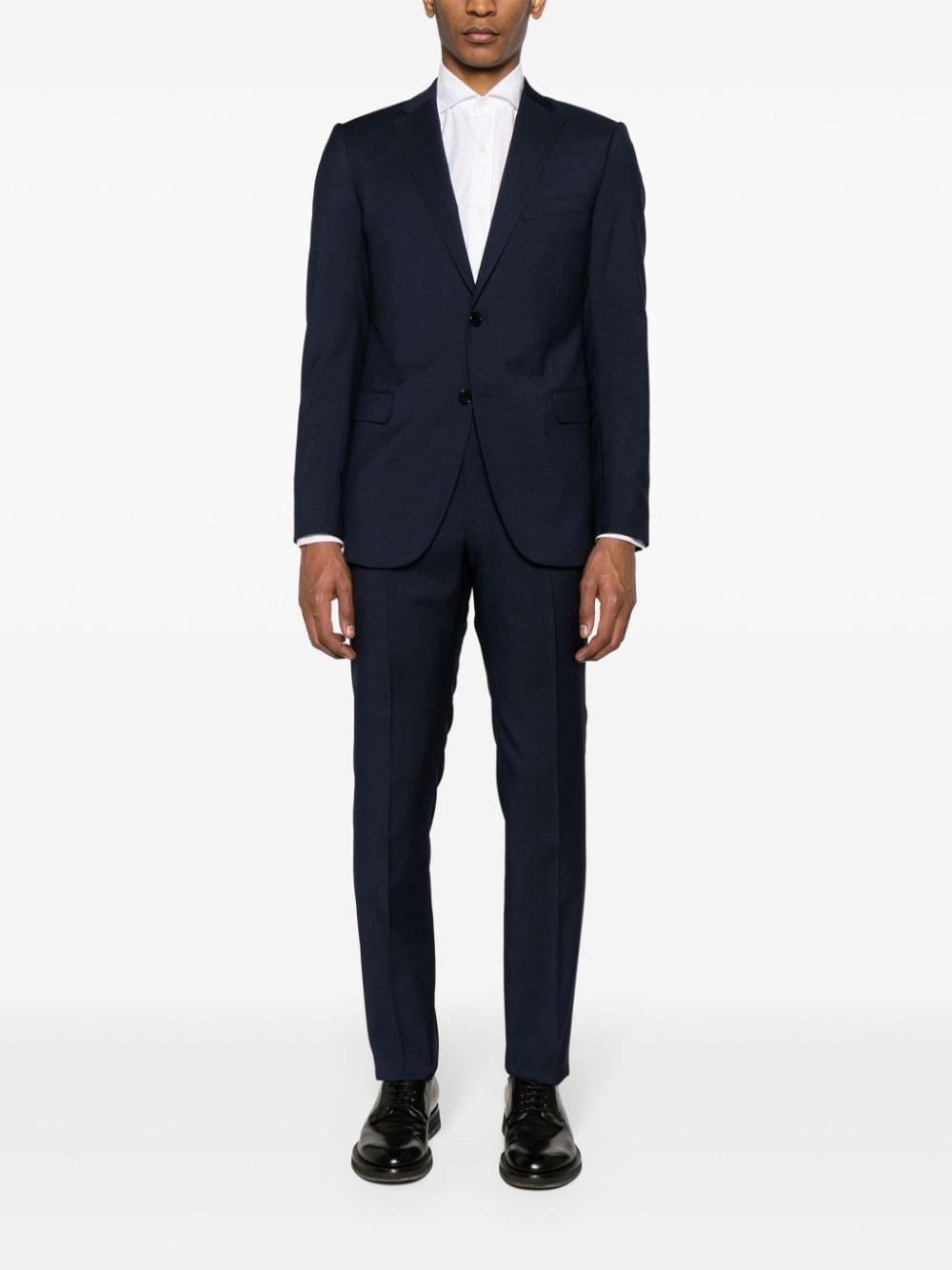 virgin wool single-breasted suit - 2