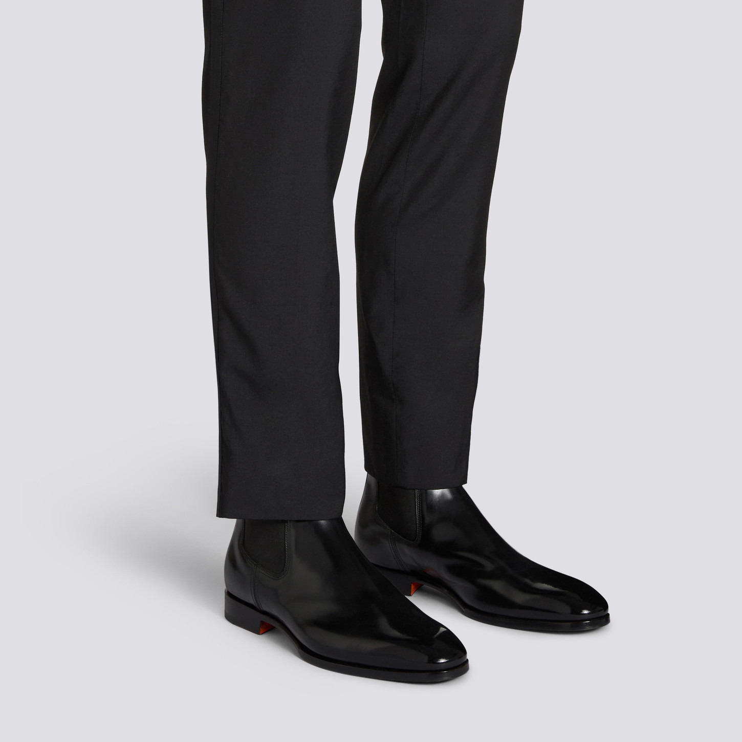 Men’s black leather Chelsea boot - 2