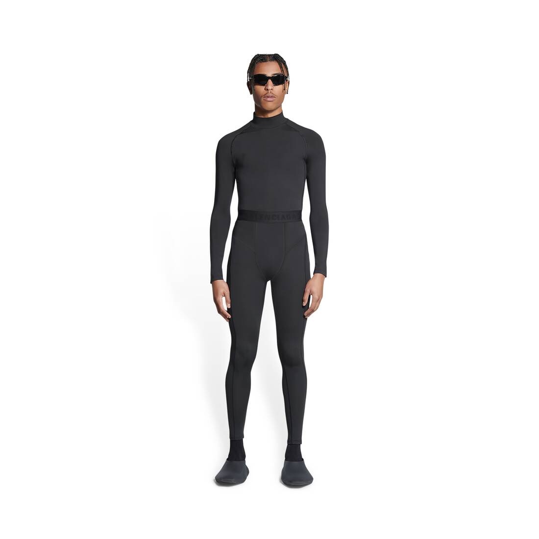 Men's 3b Sports Icon Leg Sports Leggings in Black - 2