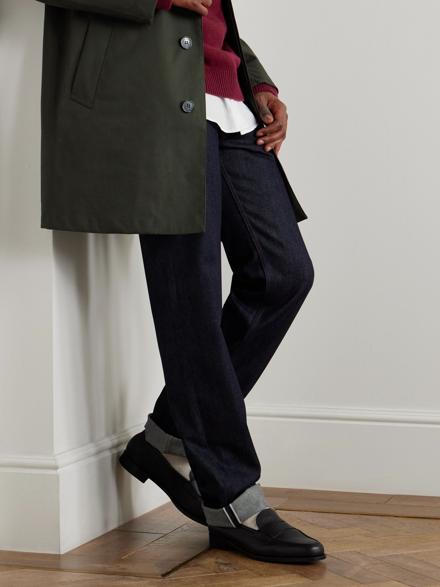 Pimlico Full-Grain Leather Penny Loafers Black - 2
