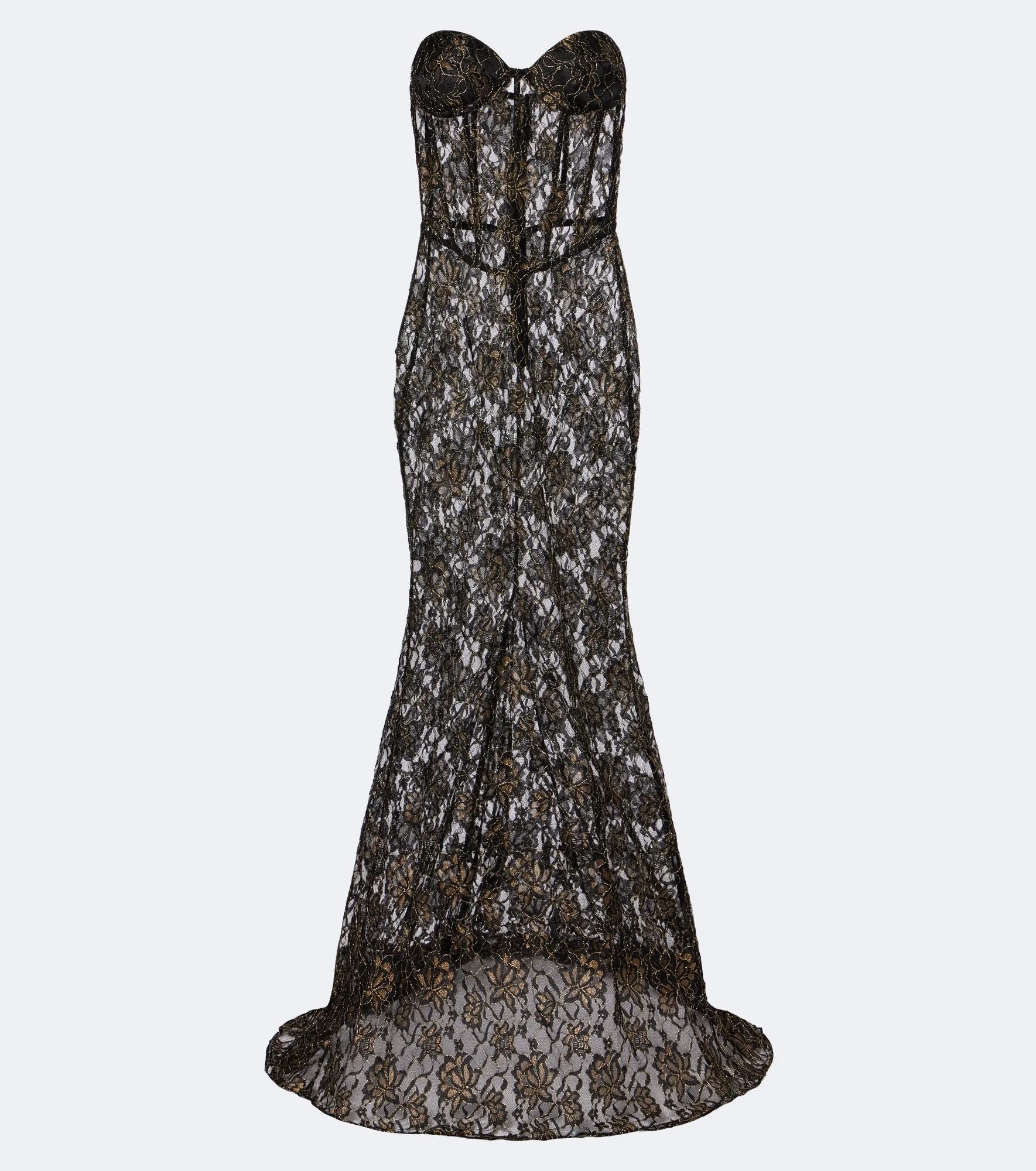 Evelyne lace bustier gown - 1