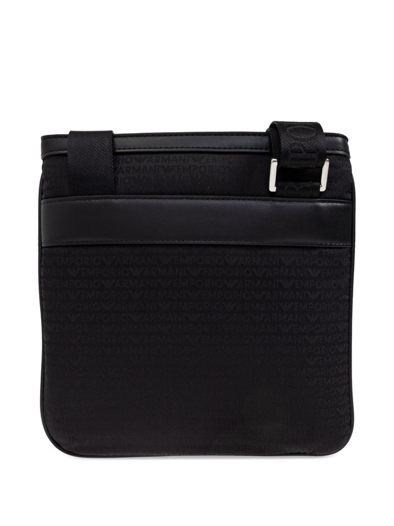 EMPORIO ARMANI logo-plaque messenger bag outlook