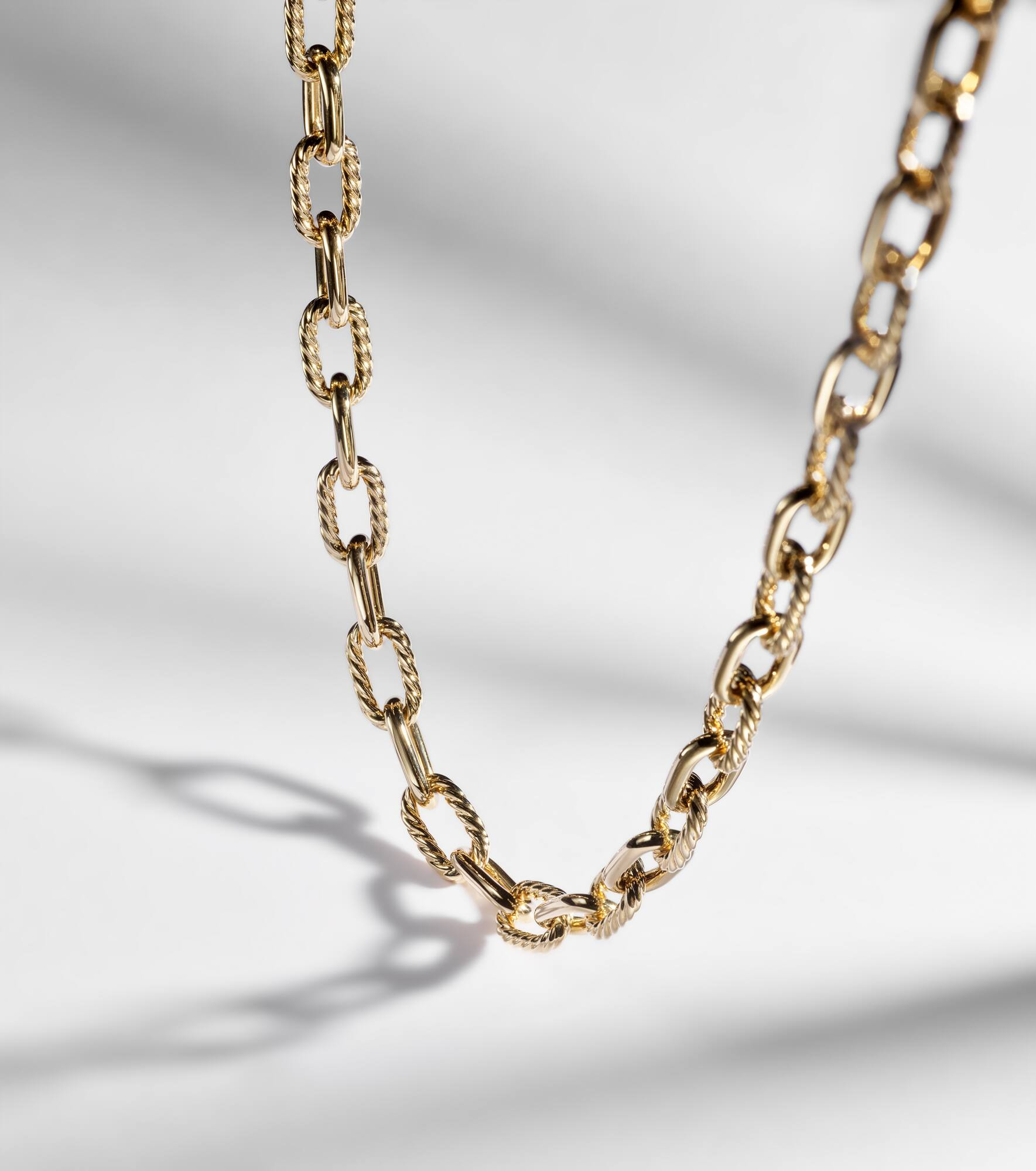 DY Madison® 18kt gold chain necklace - 4