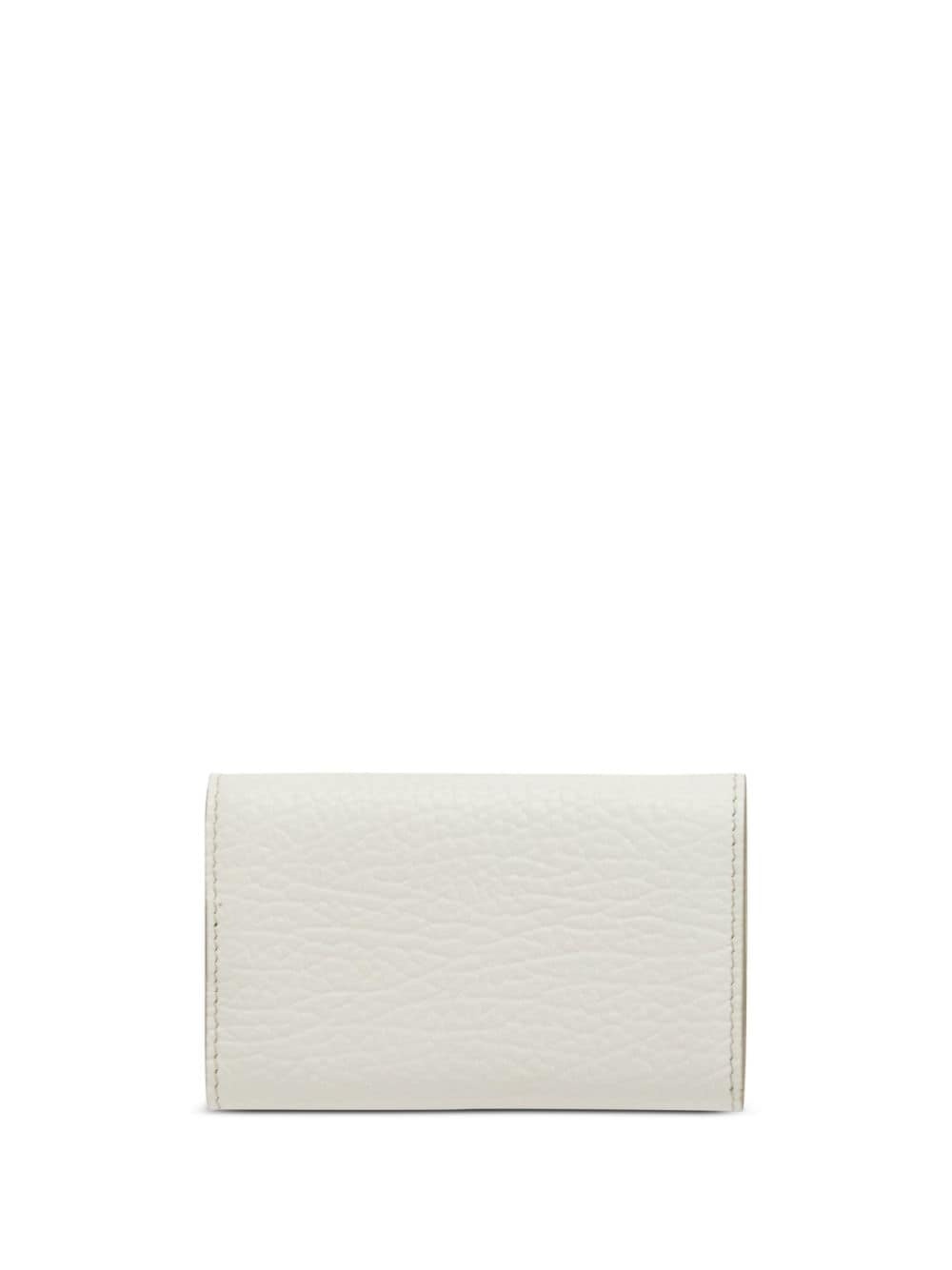 grained leather keyring - 2