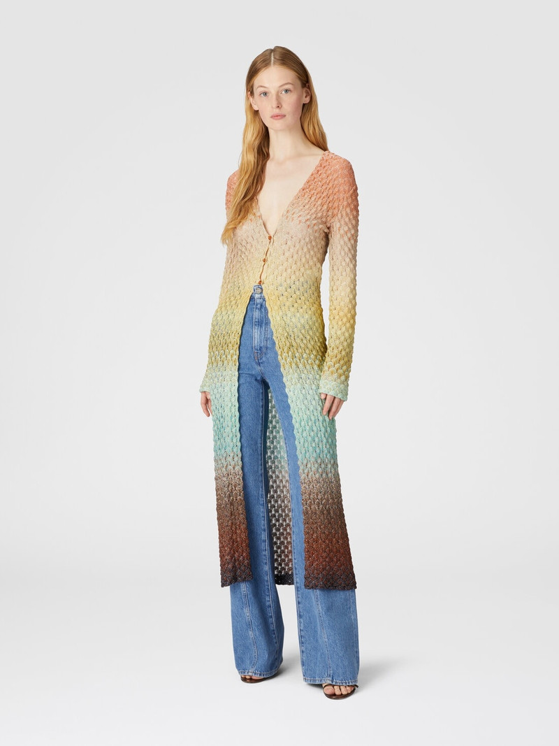 Missoni Long cardigan in lace and lamé outlook
