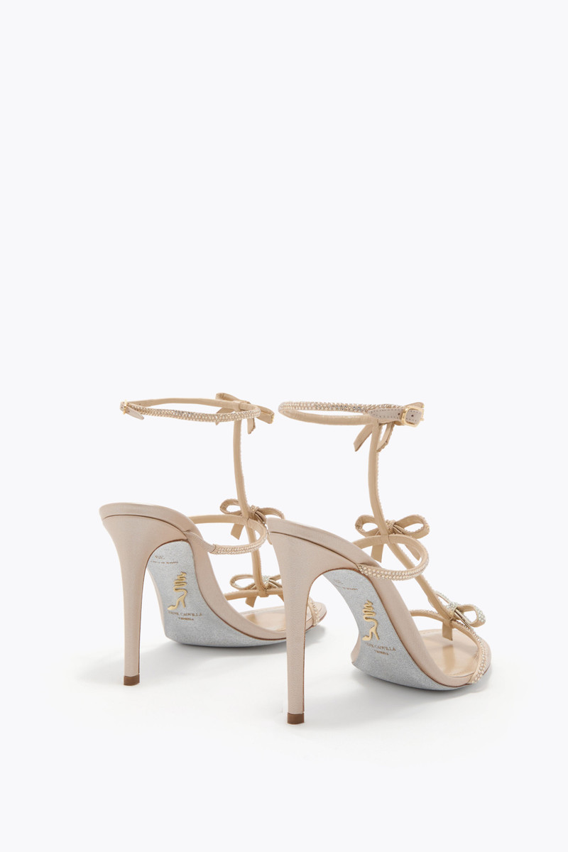 RENE CAOVILLA CATERINA GOLD SANDAL 105 outlook