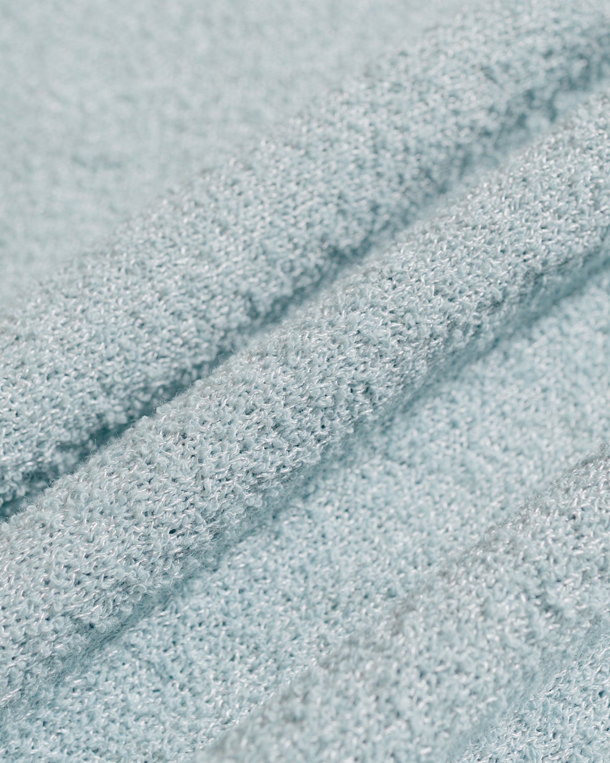 Knit Polo Boucle Sax - 6