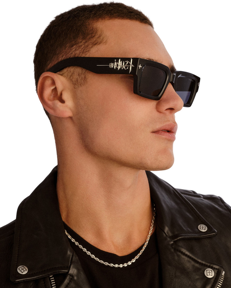 THE KINGY SUNGLASSES BLACK SILVER 4