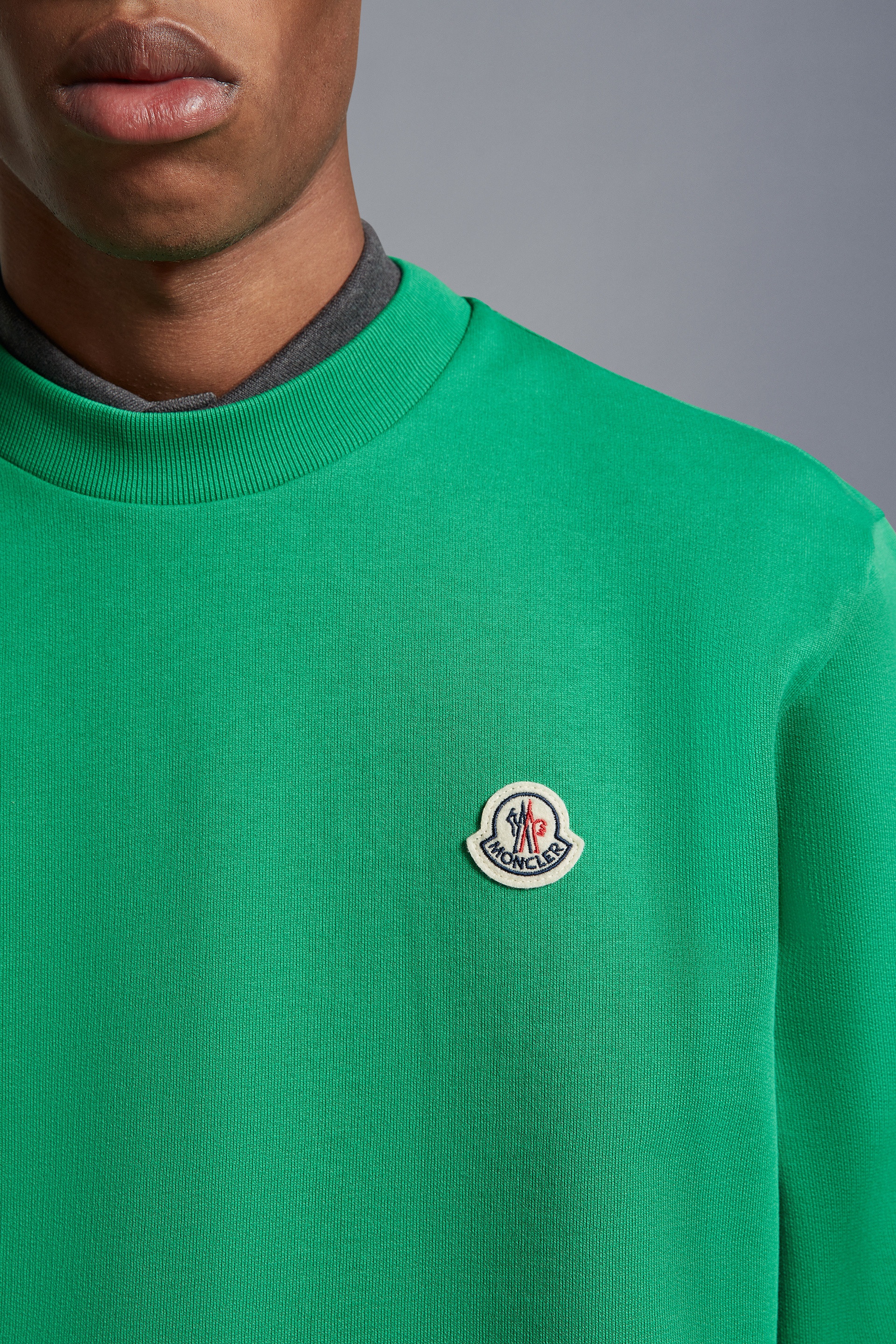 Moncler logo-patch Sweatshirt | Blue | FARFETCH