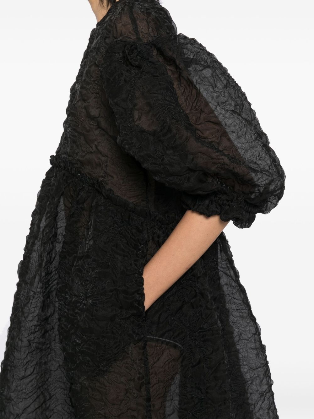 ruffle detail smock dress - 5