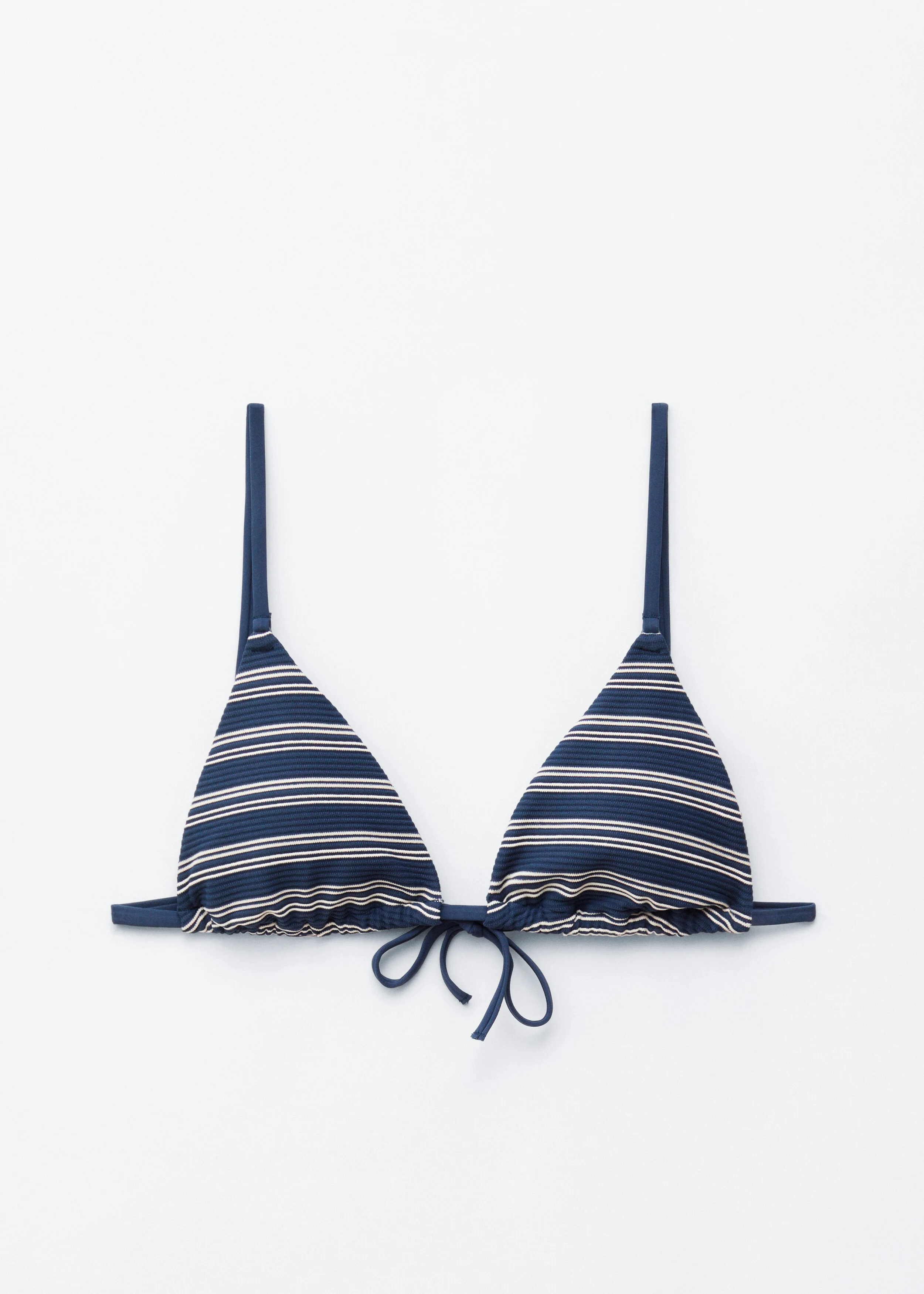 Gathered Triangle Bikini Top - 1