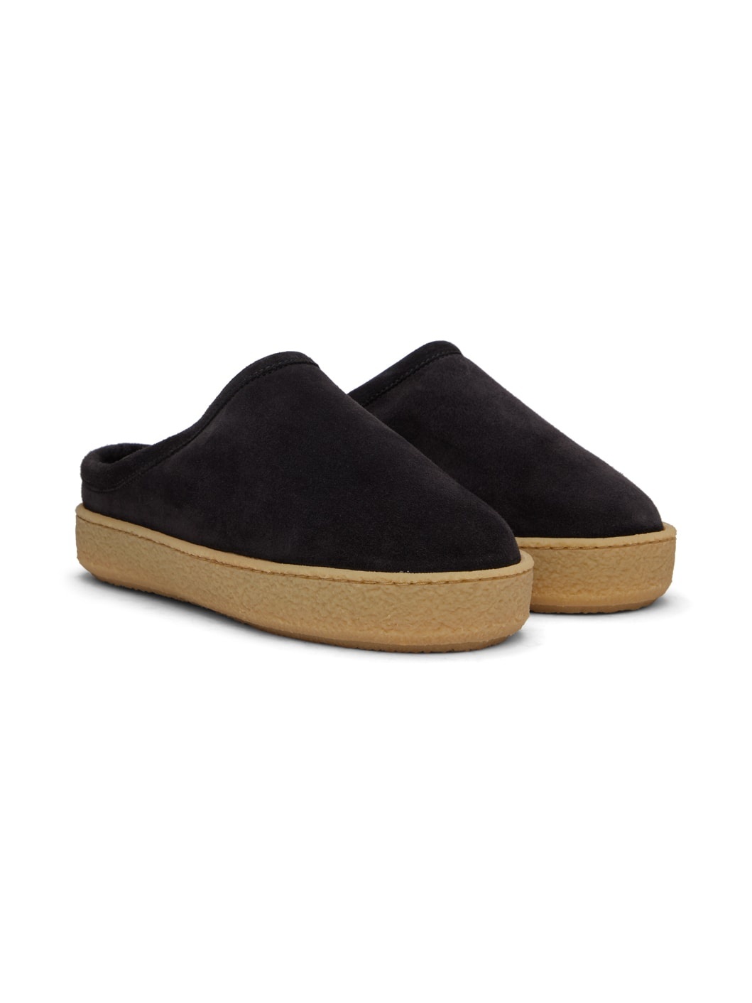 Black Fozee Slippers - 4