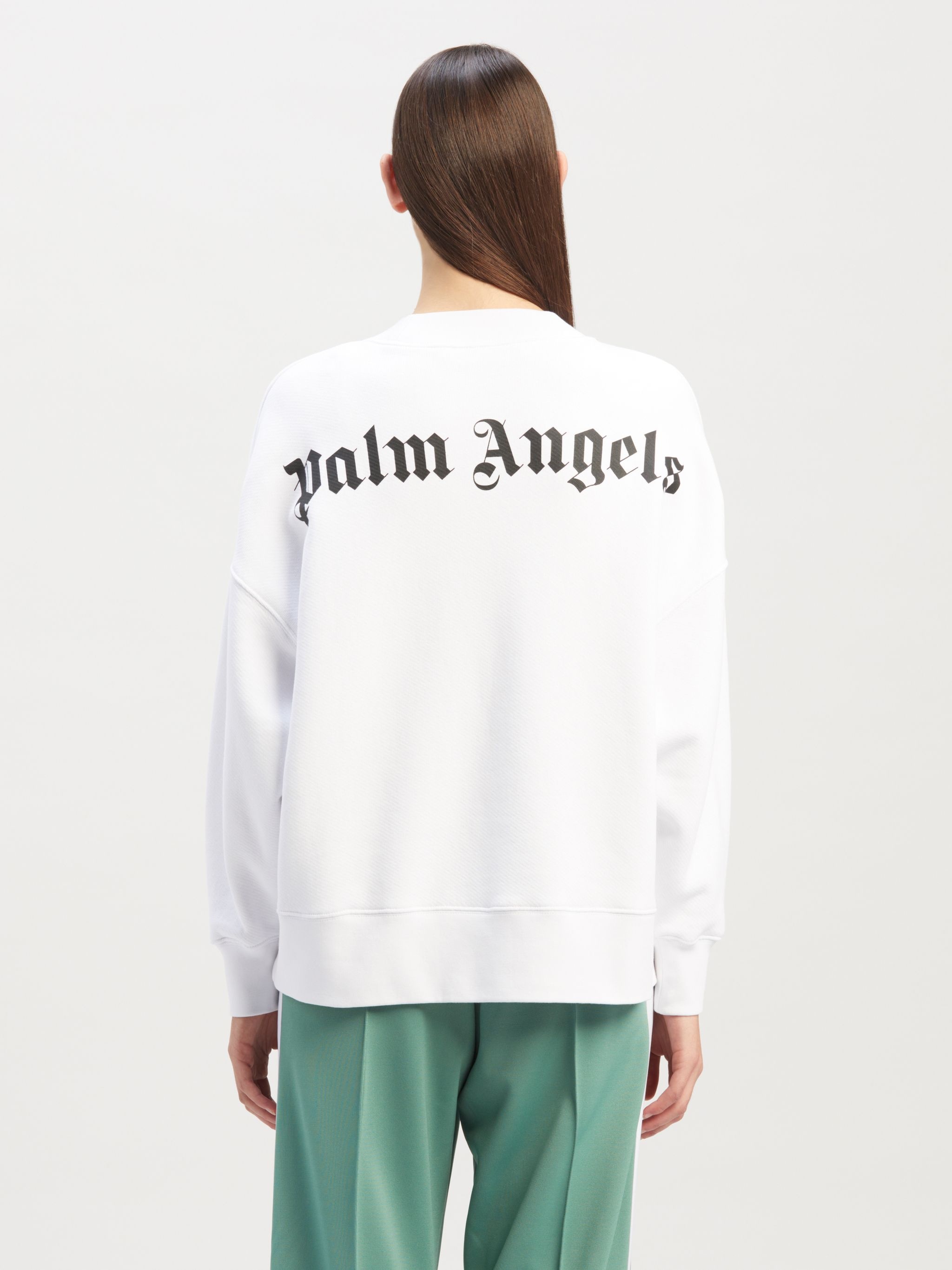 logo-print crew neck sweatshirt - 5