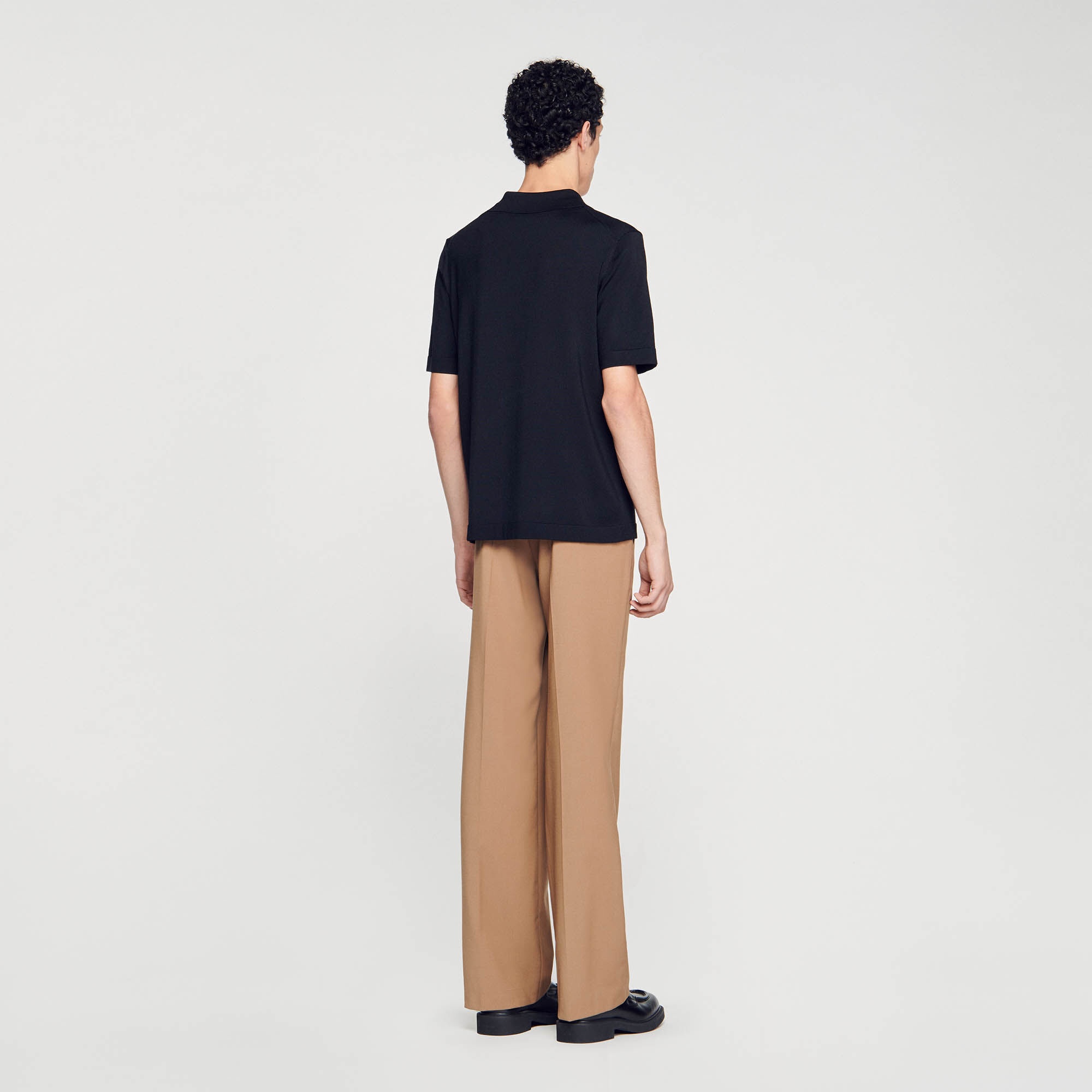 KNITTED POLO SHIRT WITH ZIP COLLAR - 6