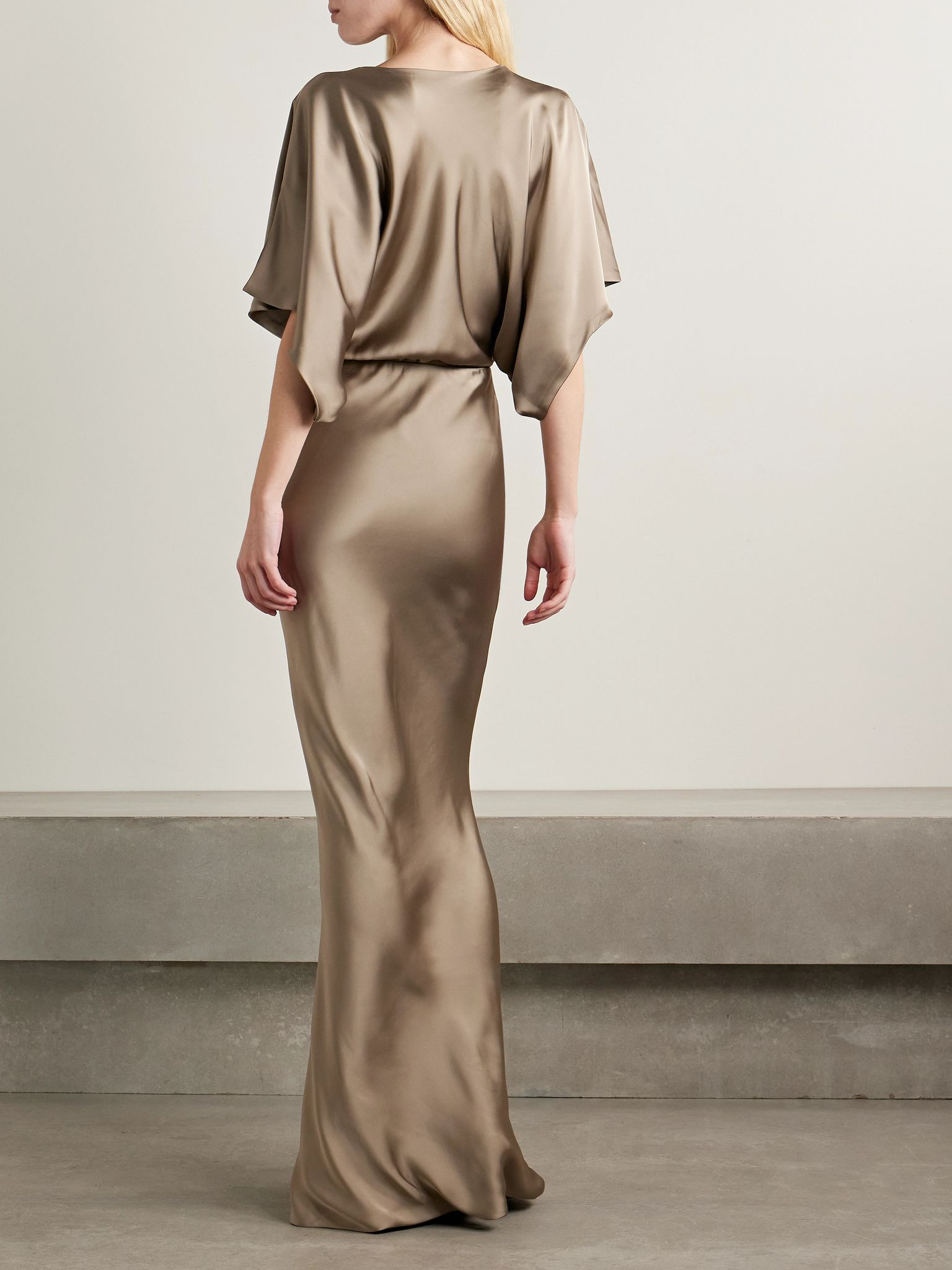 Obie satin gown Beige - 3