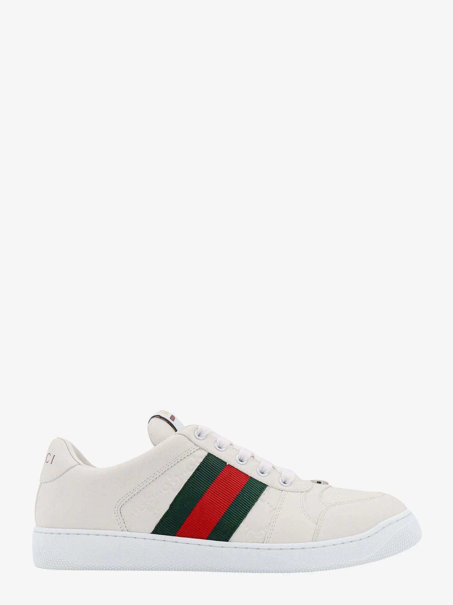 Gucci Screener Low-Top Leather Sneakers - 1