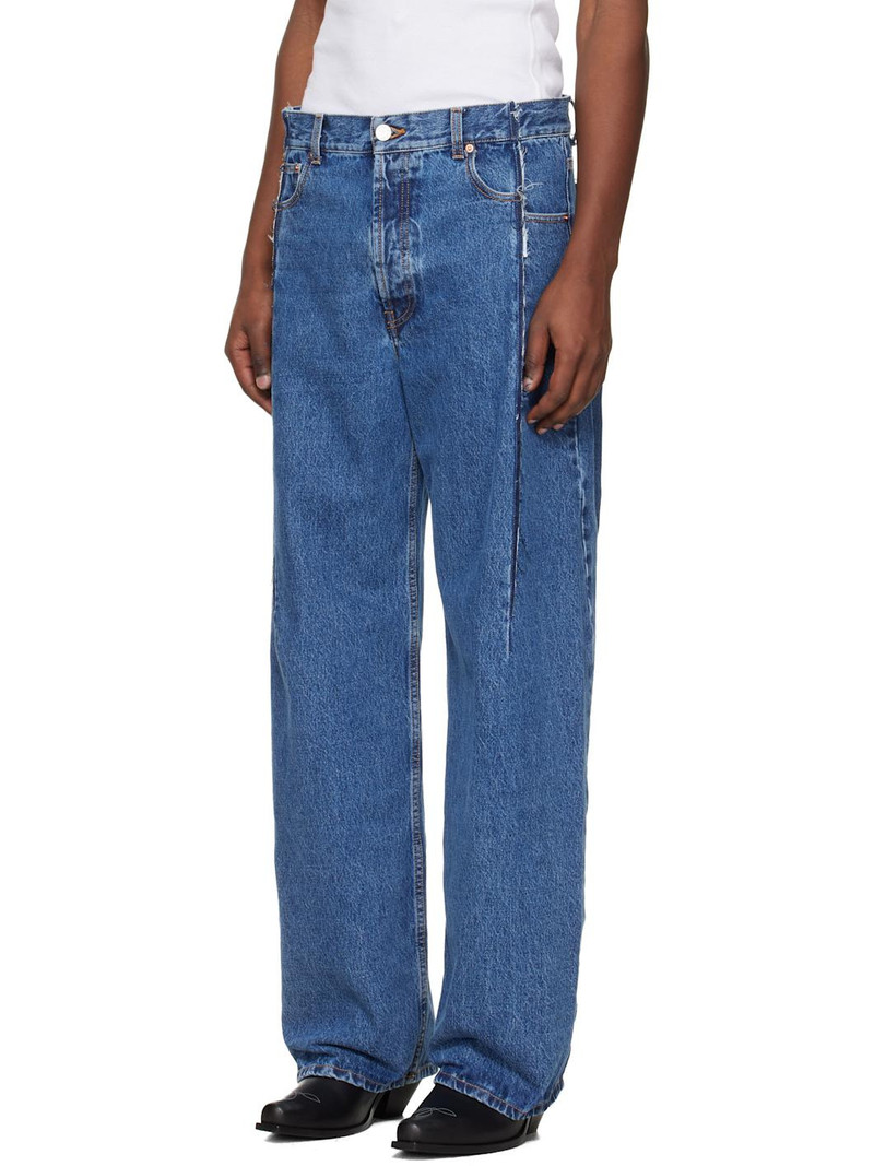 VETEMENTS Blue Cut Jeans outlook