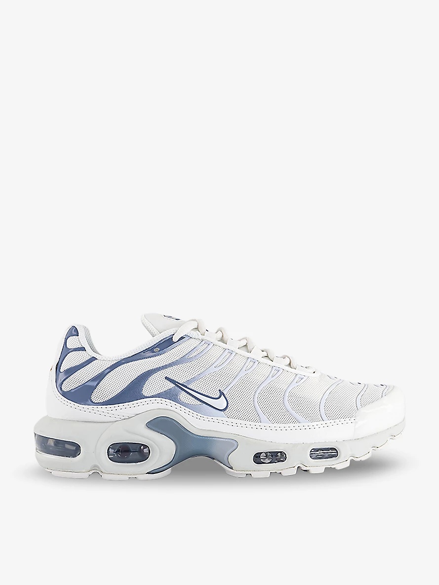 Air Max Plus brand-embellished woven low-top trainers - 1