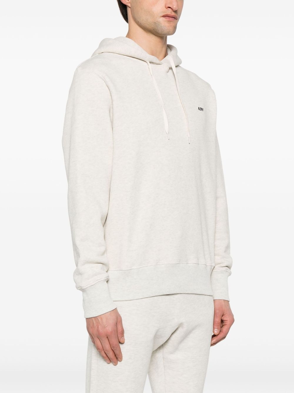 embroidered-logo hoodie - 3
