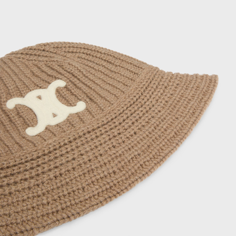 triomphe cloche beanie in cashmere 3