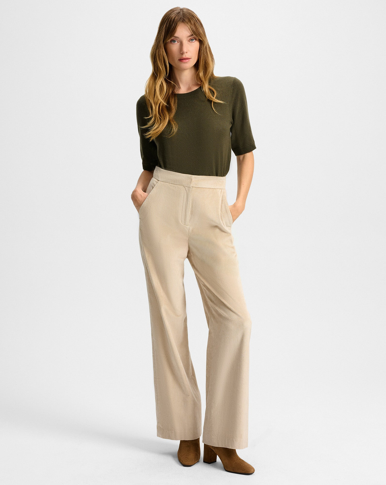 GRIGORE CORDUROY WIDE-LEG PANT - 4