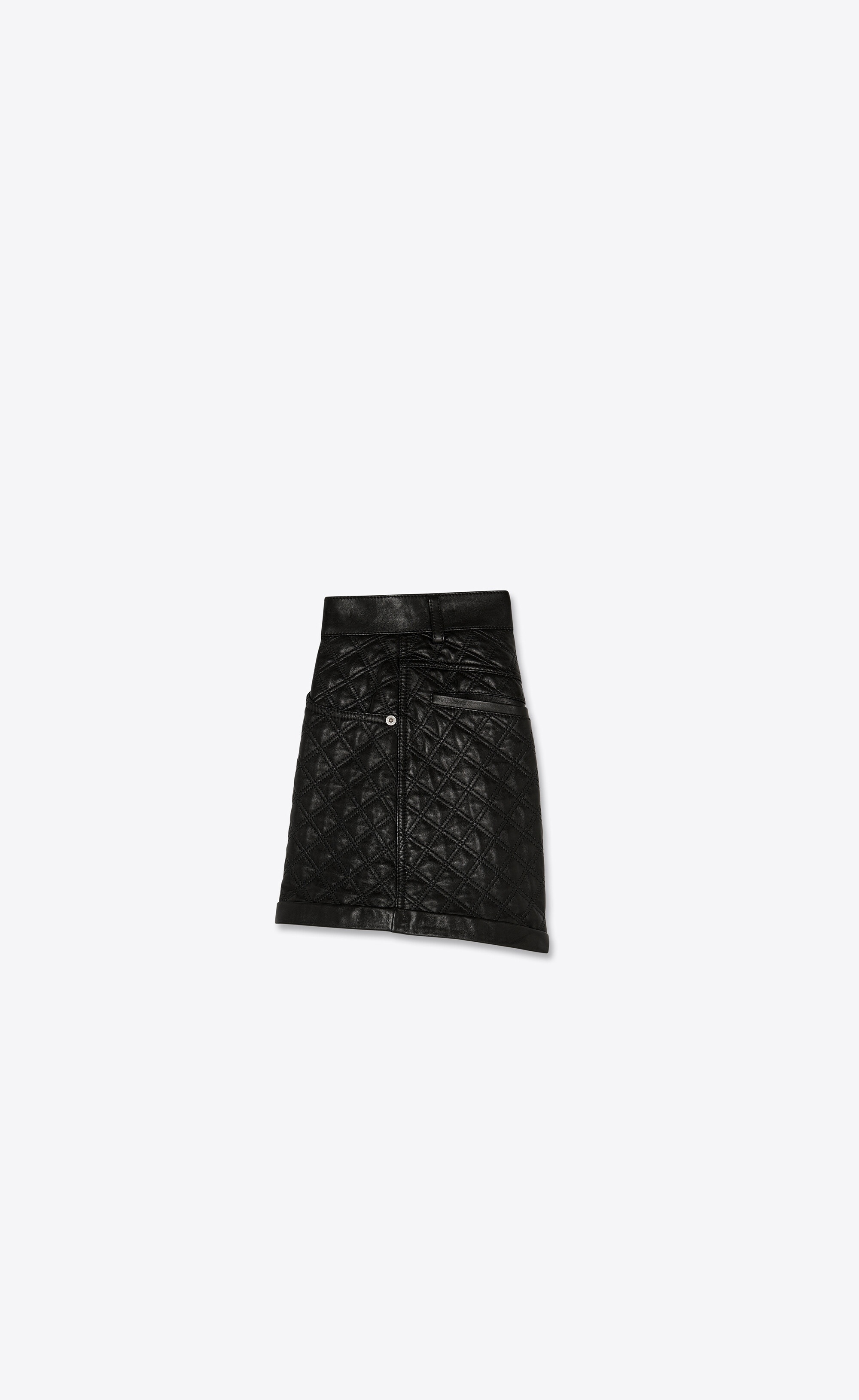 quilted shorts in lambskin - 2
